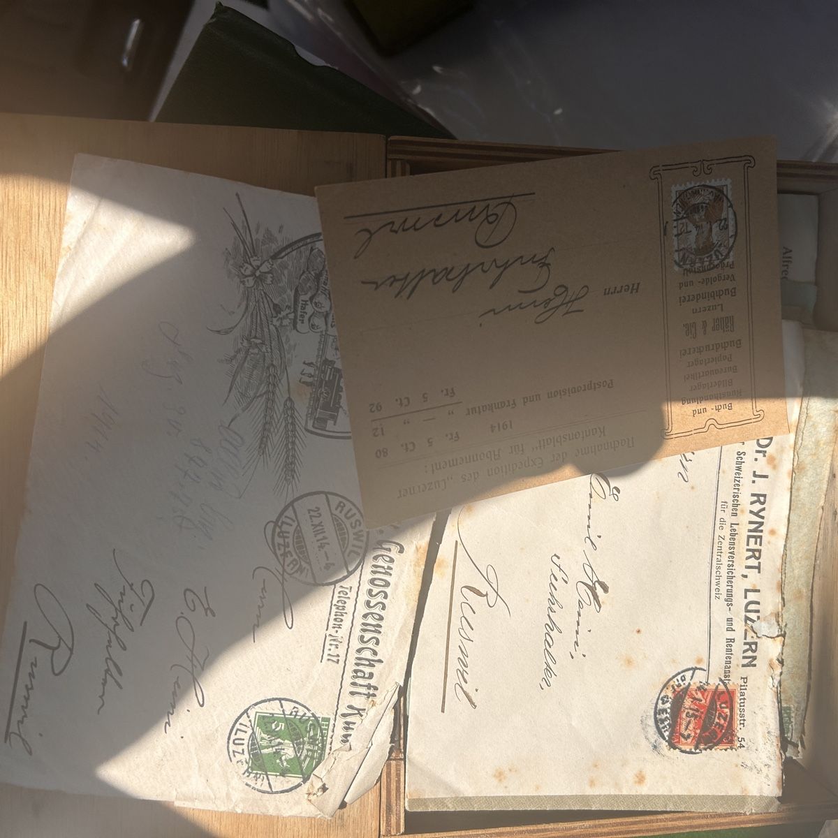 Alle Briefmarken: Historische Briefe/Postkarten ca 1911 – Gebraucht aus Laufen von belleskulptur 6