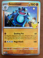 Pokemon Seismitoad Holo 30 Jahre (Versand gratis)