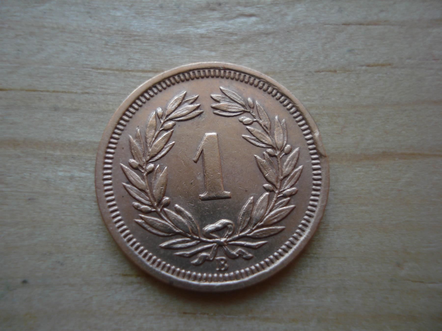 Tutti le monete: (A1)  1 Rappen  1936  UNZ – Usato da Erlach venduto da Net-Coins 1