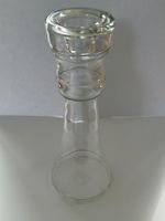 Glas Schachfigur Turm, Glasi Hergiswil, 24 cm, Ø 9 cm