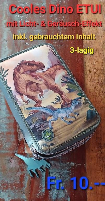 Astucci : Cooles Dino Etui mit Licht-/Sound-Effekt – Usato da Wangen SZ venduto da coni2204_10