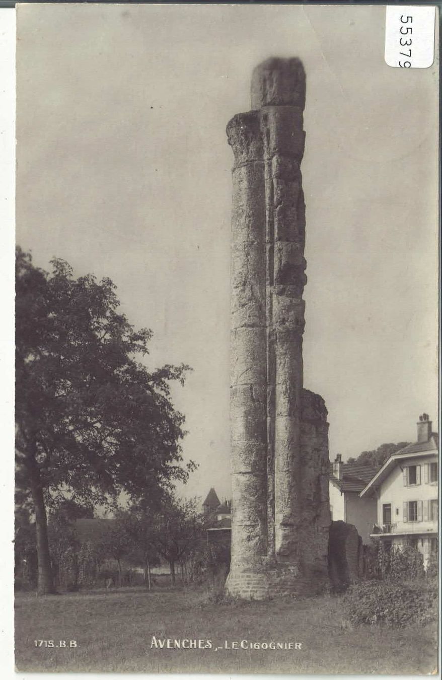 Cartoline postali: Avenches - Le Cigognier - Geheimschrift – Usato da Ettingen venduto da Kartenplanet