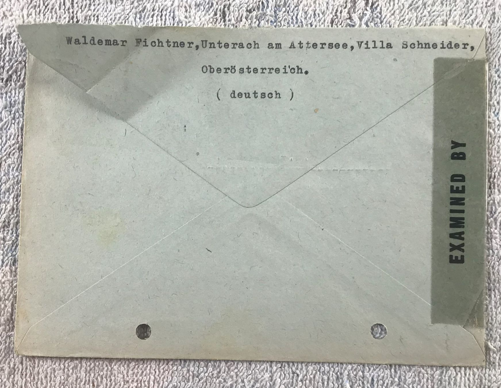 Tutti i francobolli: ANTIKER BRIEFUMSCHLAG MILITARY CENSORHIP – Usato da Ostermundigen venduto da Kari1937 1