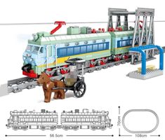 Zug Train Bausatz NEU für Lego City System Kazi