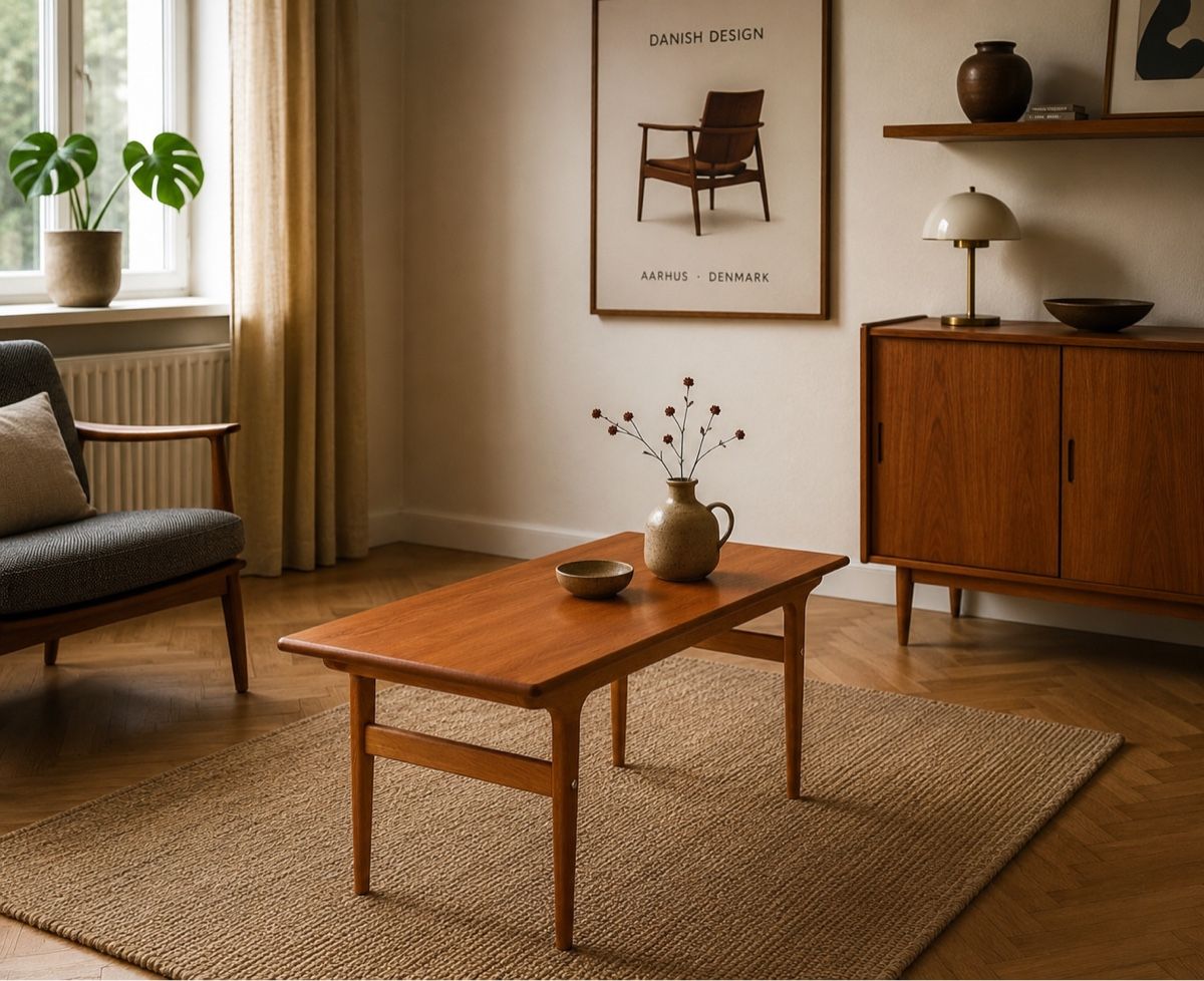 Tavoli: Mid-Century Couchtisch aus Teakholz restauriert Coffee Table – Usato da Elsau venduto da Teak_Vintage 1