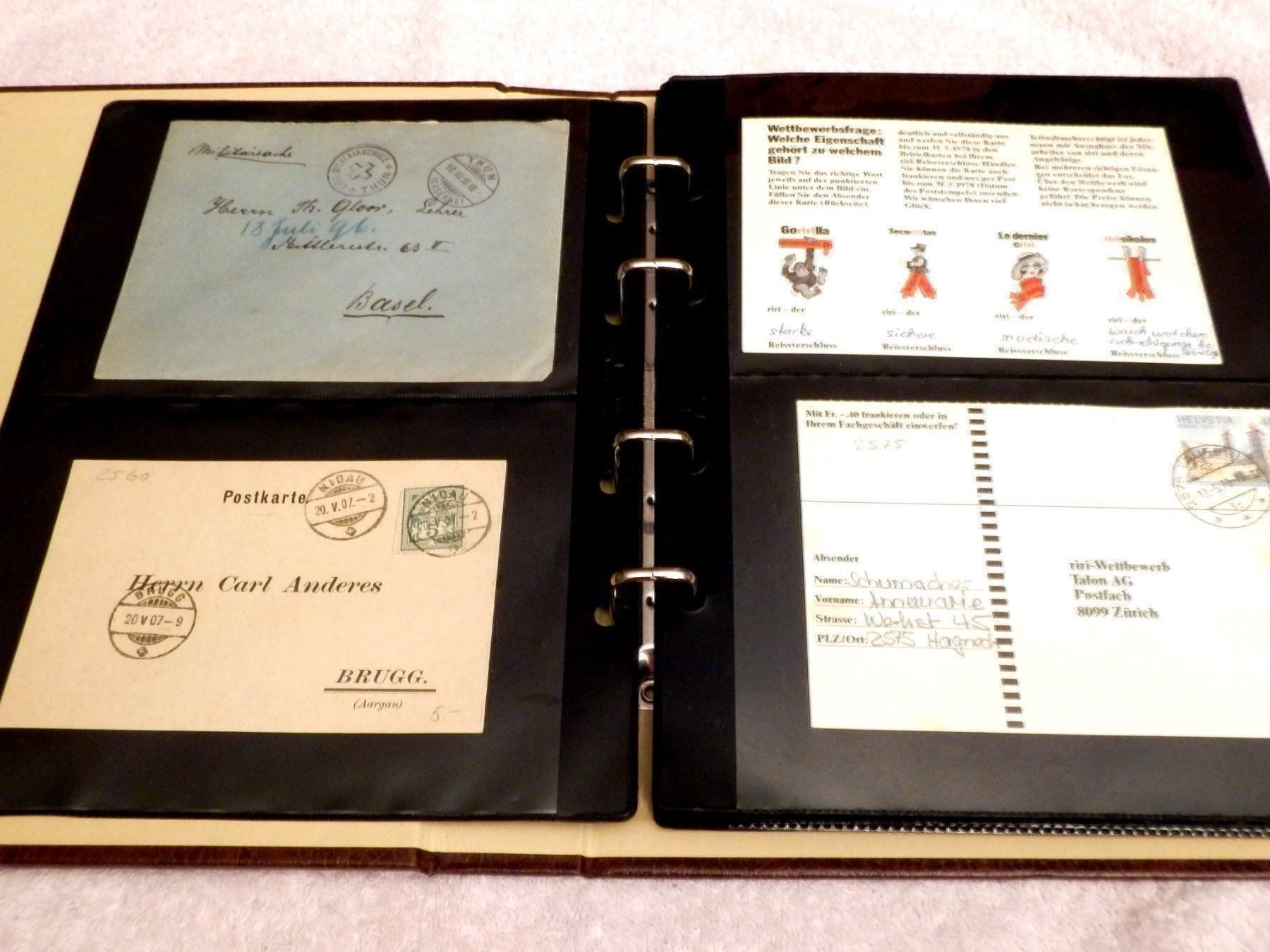 Cartoline postali: Album, Sammlung, Post- Ansichtskarten, 60 Stk. vorw. Schweiz – Usato da Ueberstorf venduto da dinbau 3