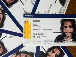 Tickets Alice Cooper Show Konzert 7.07.2026 Zürich Dübendorf