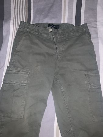 Pantalon cargo homme vert foncé