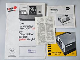 lot de 4 brochures Leitz Pradovit projecteur de diapositives