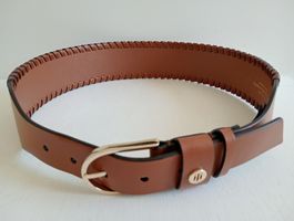 Tommy Hilfiger Breiter Ledergürtel Braun Gr. 75 Top Zustand!