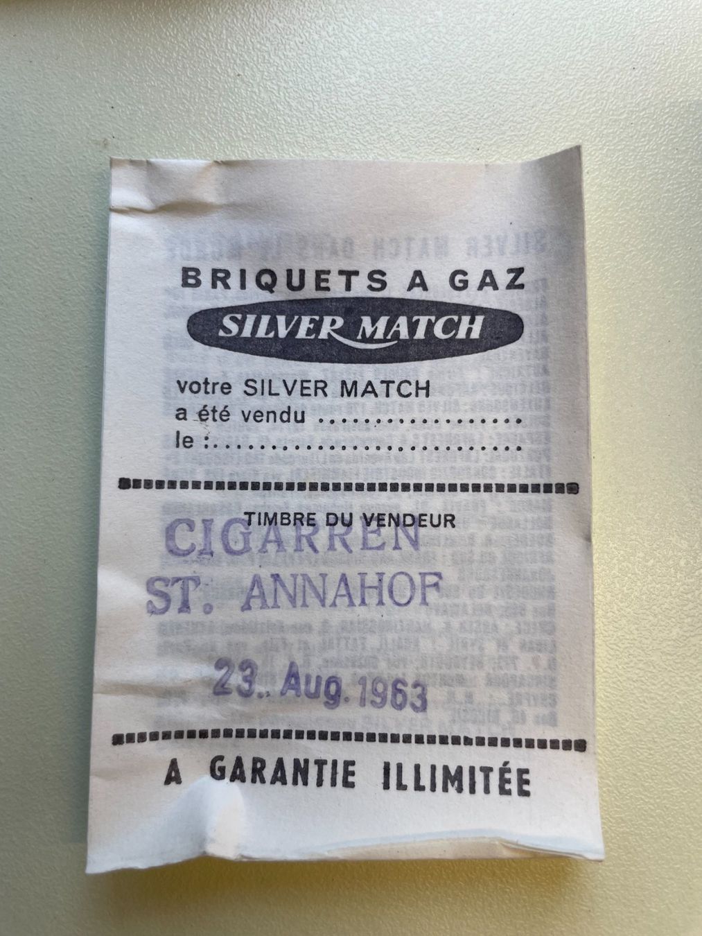 Feuerzeuge: Silver Match Jg.1963, Feuerzeug – Gebraucht aus Beinwil (Freiamt) von Zedel1923 3