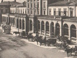 WINTERTHUR: Bahnhof animiert mit Kutschen & Tram 1916