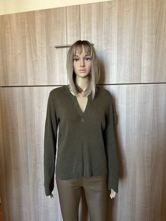 Lauren Ralph Lauren Pullover oliv Grösse M Baumwolle