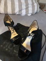 Hugo Boss Sandaletten Gr. 37 schwarz Schnürschuhe Absatzschu