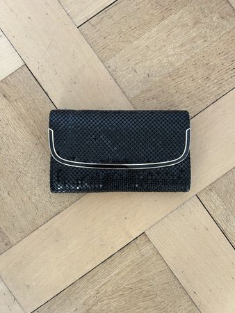Vintage Glitzer Clutch mit Schulterrriemen von Hallhuber /
