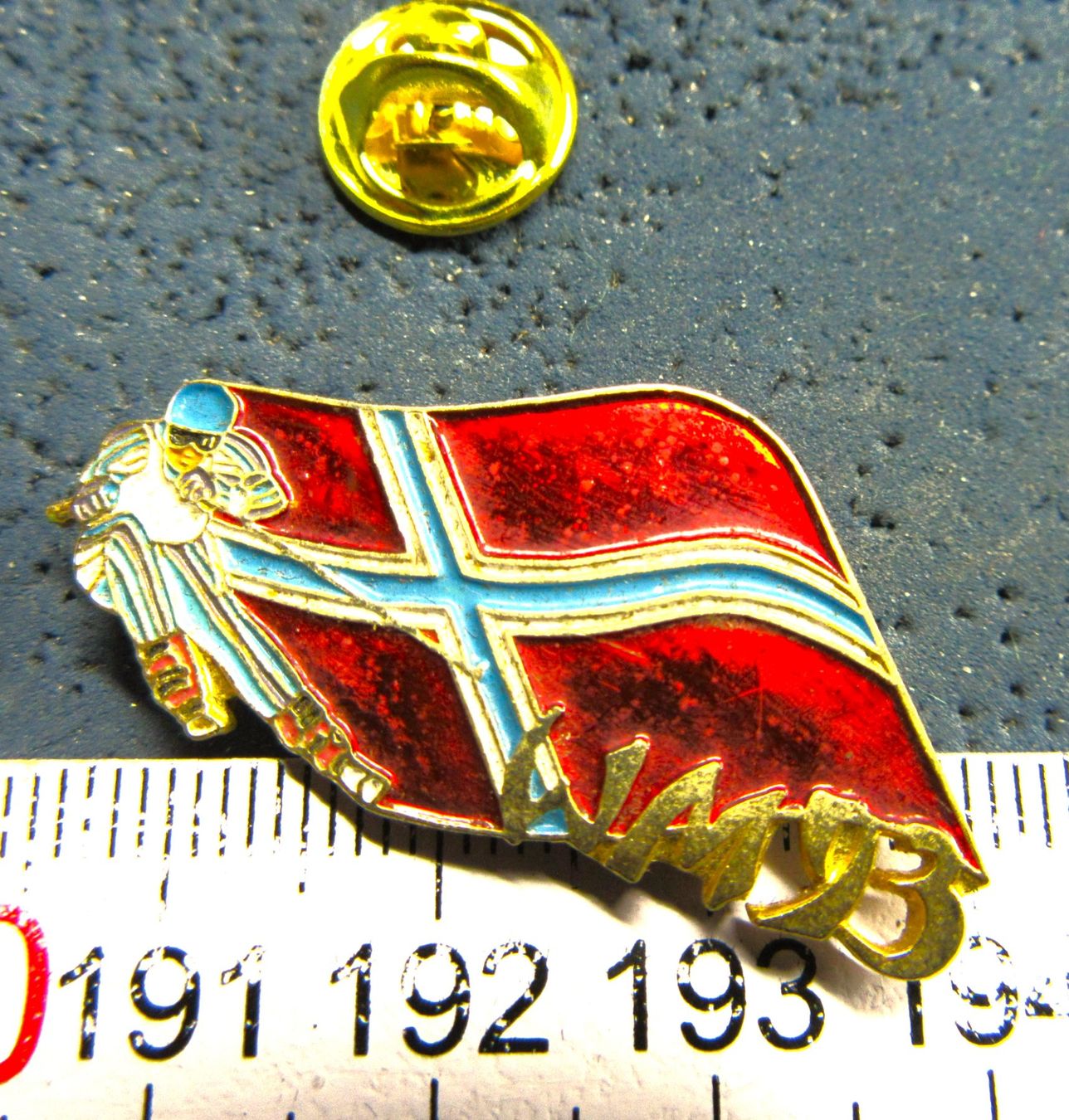 Plaketten & Abzeichen: SKI WM '93 JAPAN PIN – Gebraucht aus Ettingen von Hausi4711