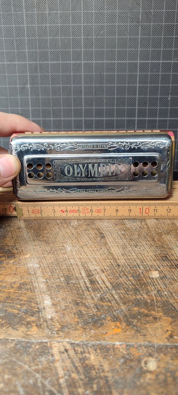 Musikinstrumente: Wunderschöne alte OLYMPIA  Mundharmonika – Gebraucht aus Gelterkinden von MYSTOREFORYOU4460 6
