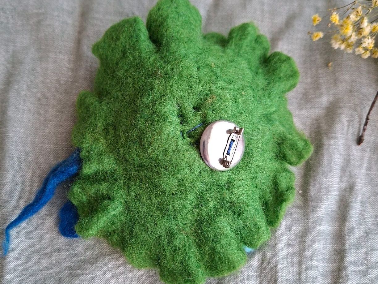 Spille & Fermagli: Broche Fleur en Feutre Bohème Chic – Nuovo (secondo la descrizione) da Lutry venduto da Sim_Sta 2