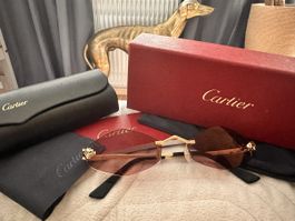 Sonnenbrille Cartier Panthère de Cartier Gold