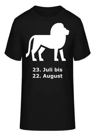 T-Shirt Sternzeichen Löwe