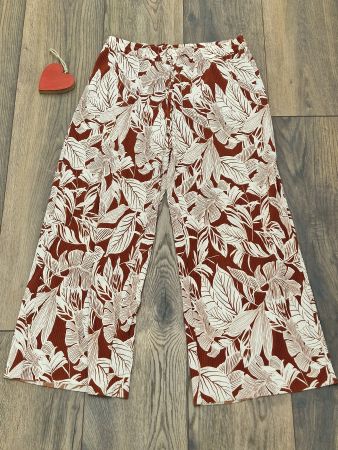 Hose Yessica braun weiss gemustert 42 guter Zustand