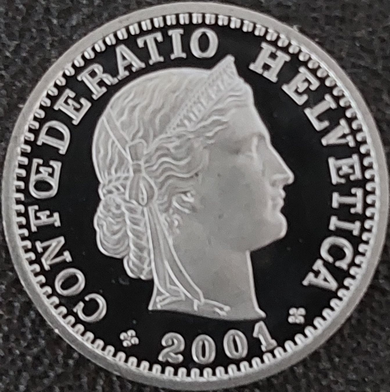 Tutti le monete: 20 Rappen 2001 stgl. / aus Münzsatz – Nuovo (secondo la descrizione) da Arch venduto da coinsandmore