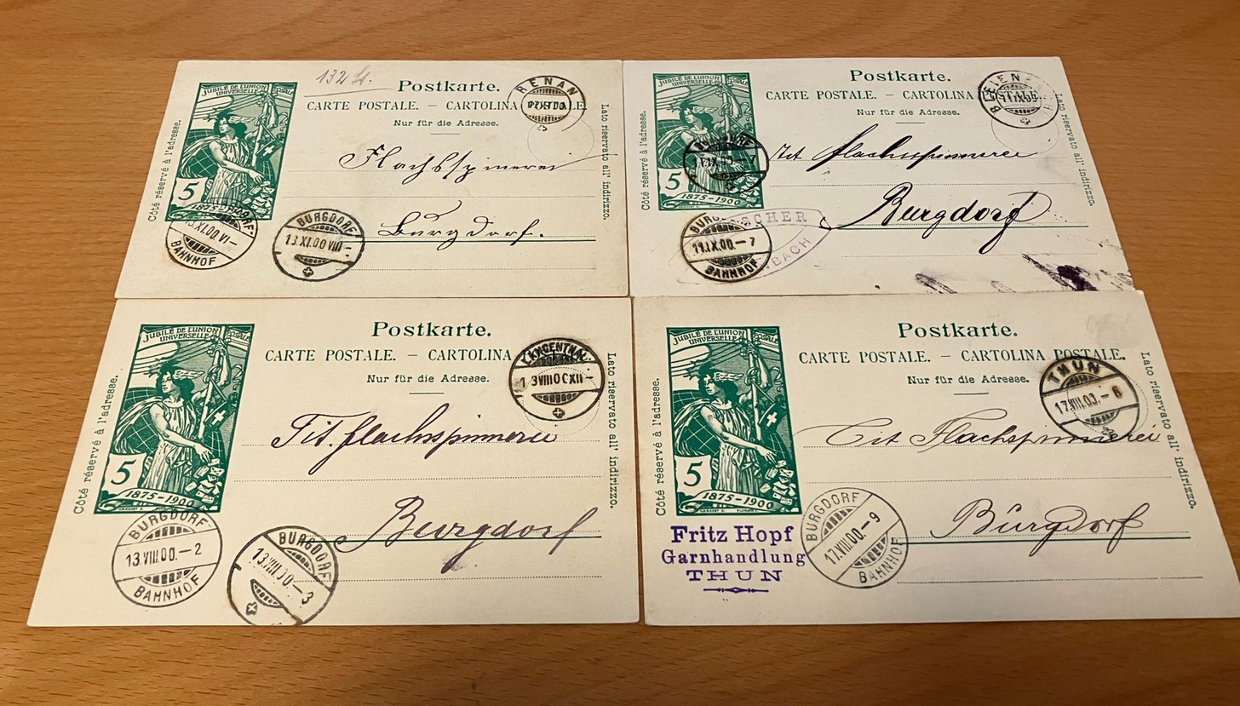 Tous les timbres: 4 Postkarten – Neuf (Voir description) à Koblenz par Markenhimmel