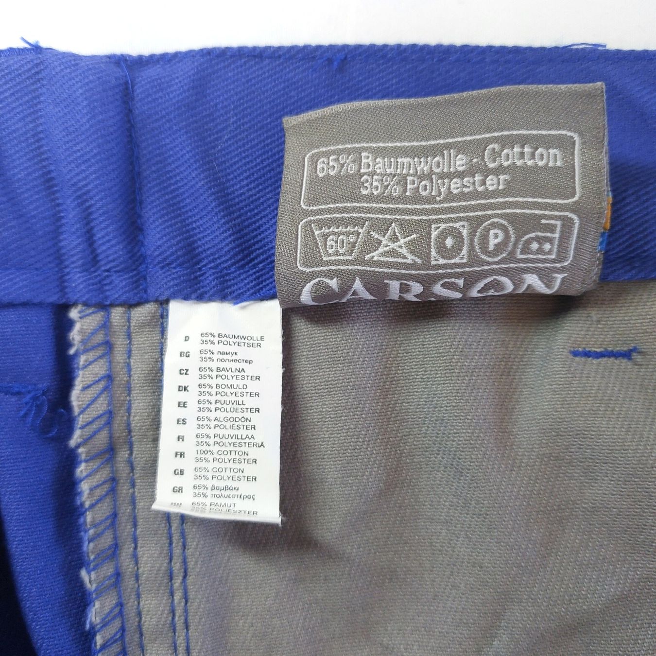Pantaloni: Carson Arbeitshose Fair Workwear blau / grau mit Metertasche – Nuovo (secondo la descrizione) da Bergdietikon venduto da Zozo 7