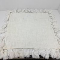 LOBERON Kissenhülle 100% Baumwolle 40x40 cm weiss Quasten