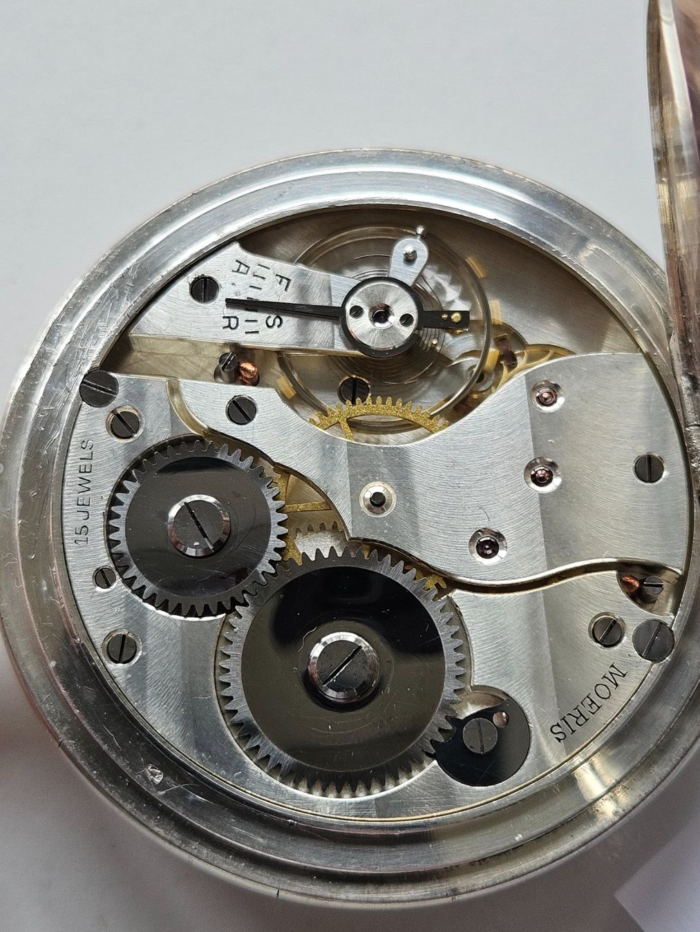 Moeris Orologi: 1L 9 Moeris Silber 0.800 Bicolor Taschenuhr – Usato da Berikon venduto da mmm21 7