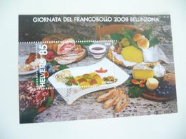 2008 Sonderblock  "Tag der Briefmarke" Bellinzona
