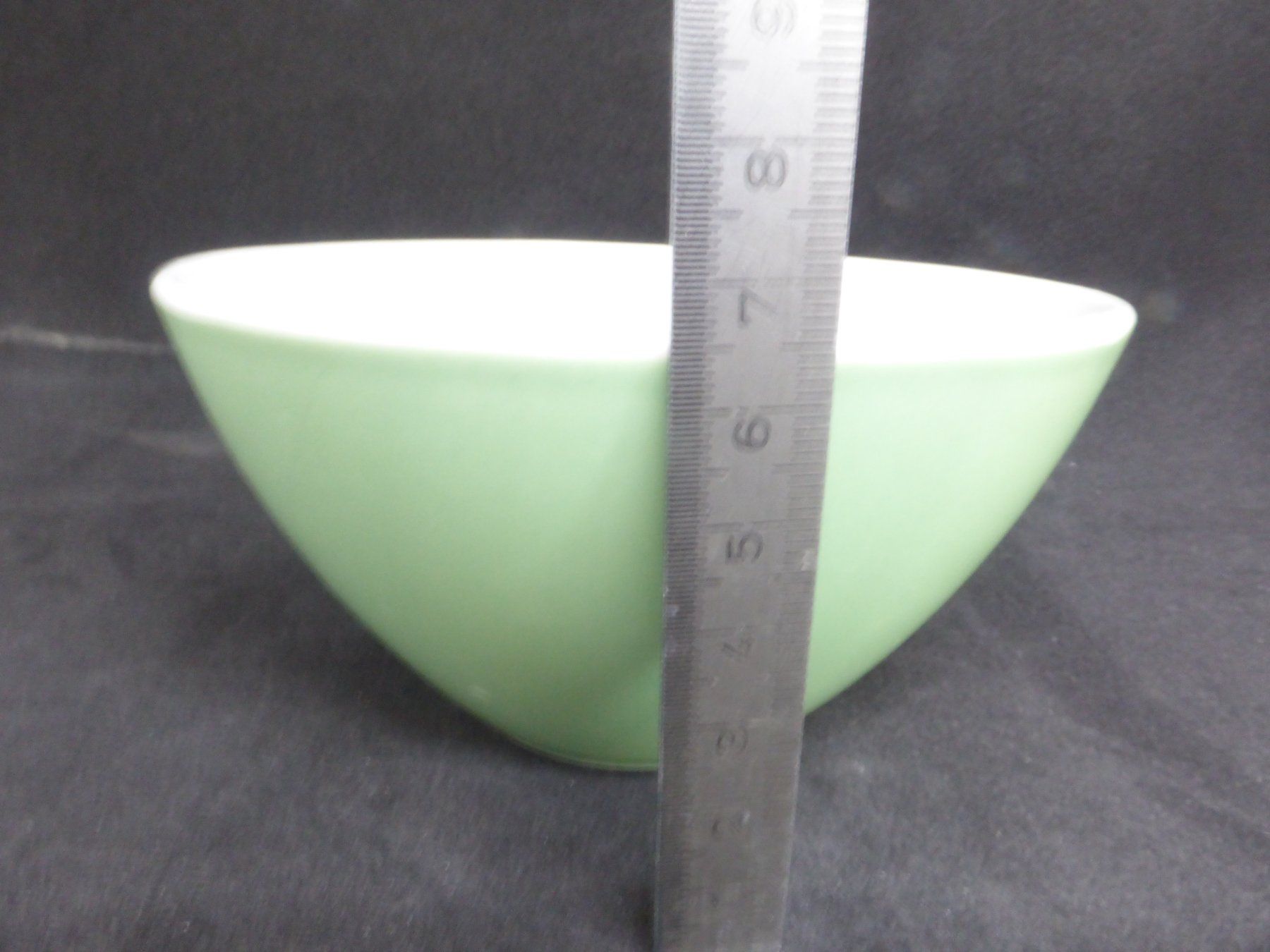 Rössler Ciotole: Rössler petit bol vert pastel et blanc intérieur – Usato da Porrentruy venduto da Kim017 4