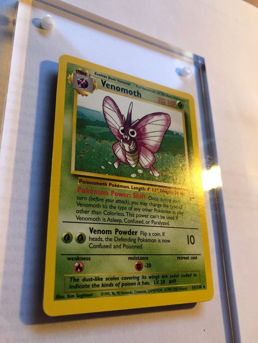 Carte collezionabili: Venomoth (rare) base set2 - MINT - ab 1.- – Usato da Giubiasco venduto da dan_pr8b 1