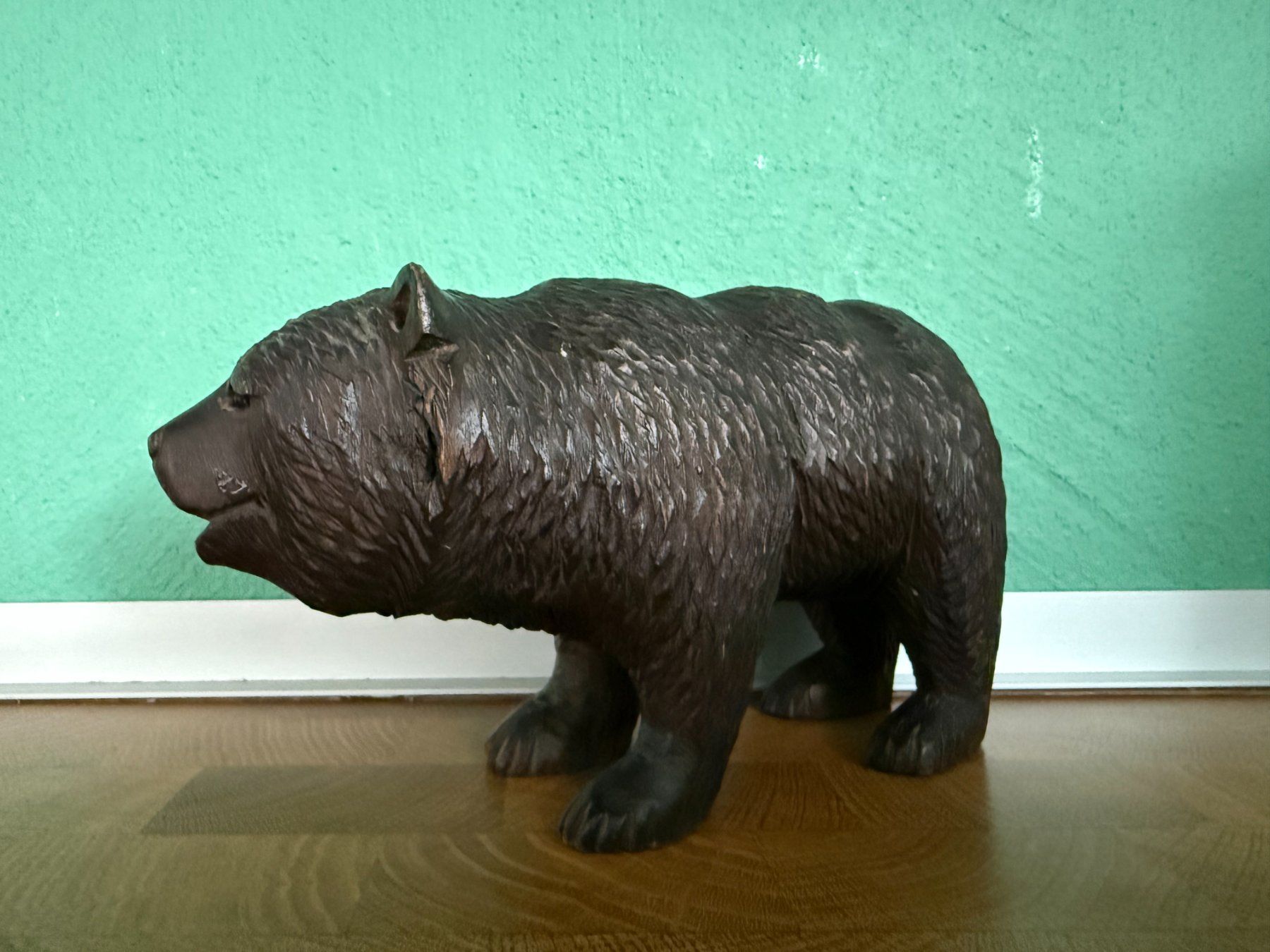 Statuette: Bär Holz  hangeschnitzt  Tierfigur – Usato da Subingen venduto da ArtBead 3