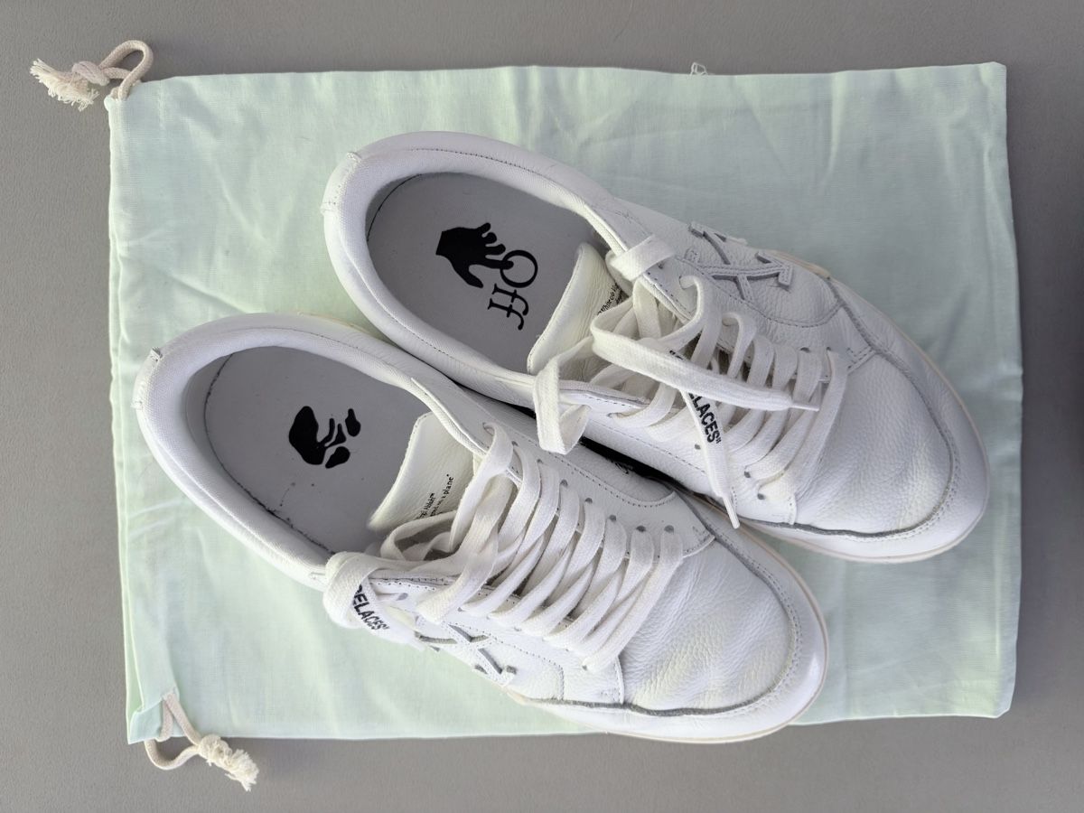 Off-White Scarpe da uomo: Off-White Sneaker Low Vulcanized, Leder weiss, Grösse 42 – Usato da Luzern venduto da Sunnyside_71 6