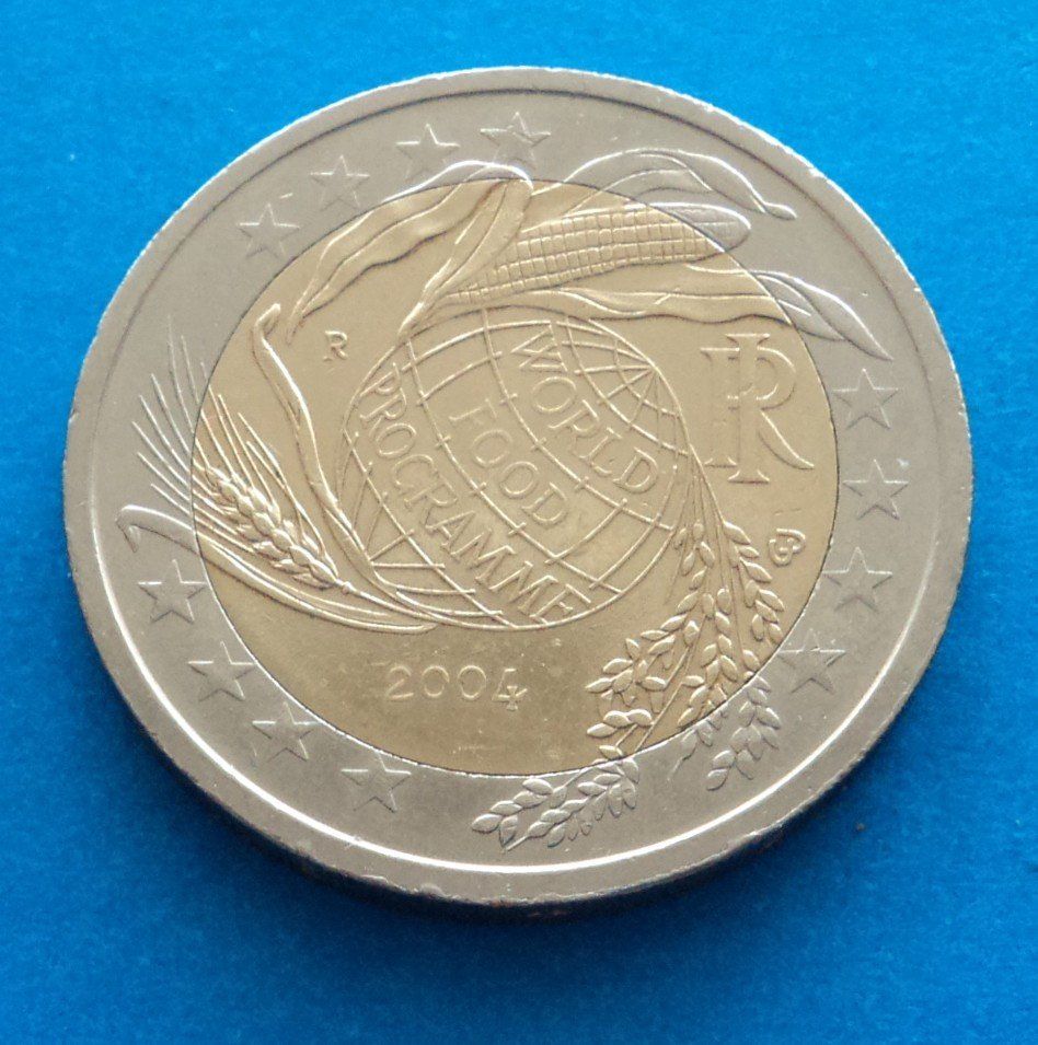 Tutti le monete: Italien: 2 Euro World Food Programme 2004, SS. – Usato da Basel venduto da maripas17 1