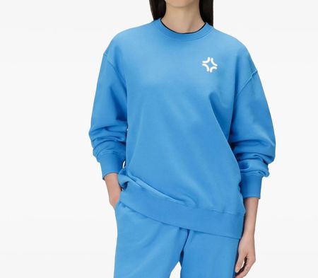 Bally Sweatshirt aus Bio-Baumwolle Highlights Türkis 42 L