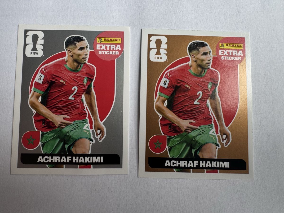 Panini Carte collezionabili: Extra Sticker Panini bronze et argent Achraf Hakimi – Nuovo (secondo la descrizione) da Ittigen venduto da Spirax00