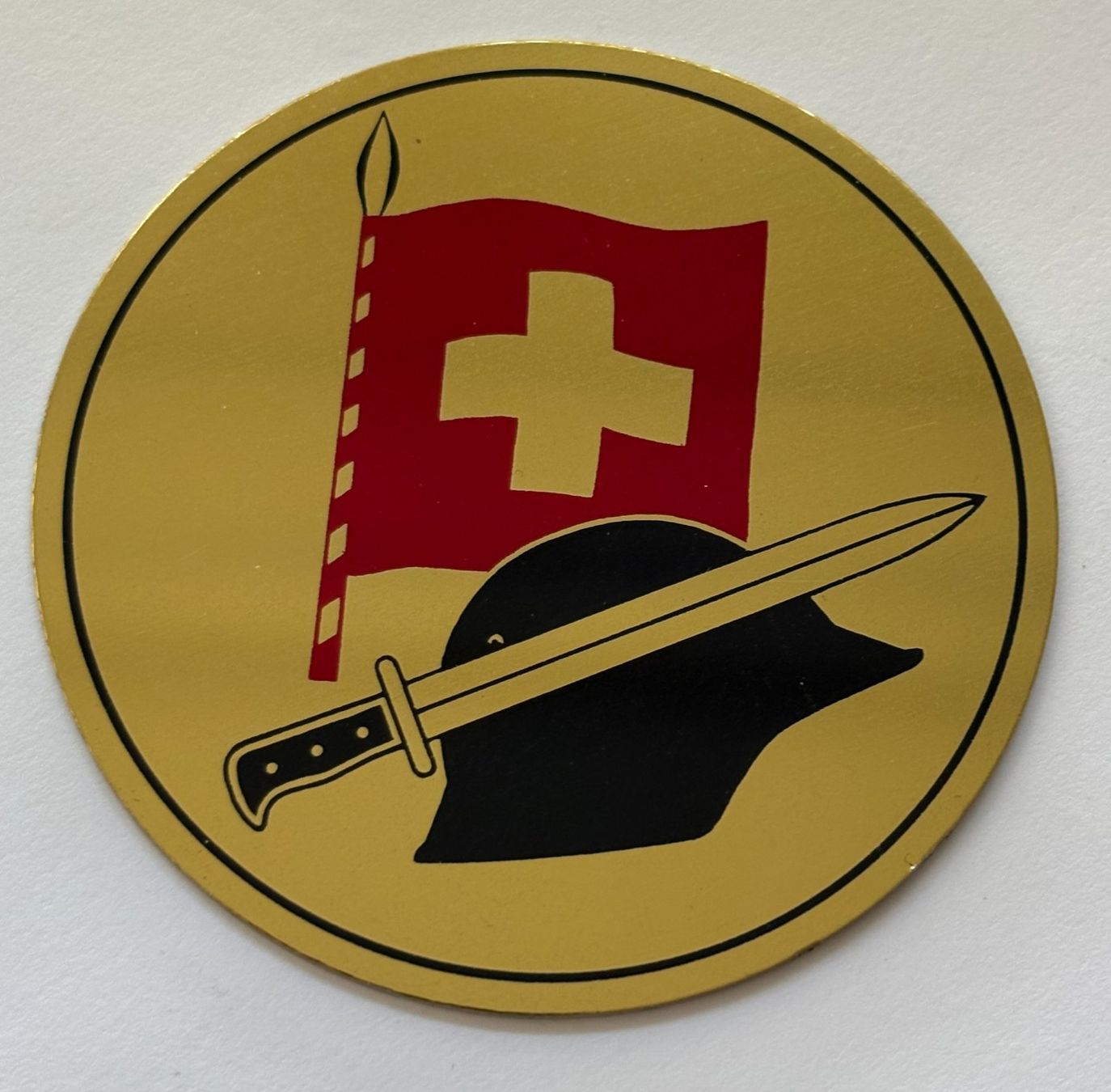 Schweizer Armee Placchette & Badge: PLAKETTE SCHWEIZER ARMEE – Usato da Ostermundigen venduto da crazy-horse-1840