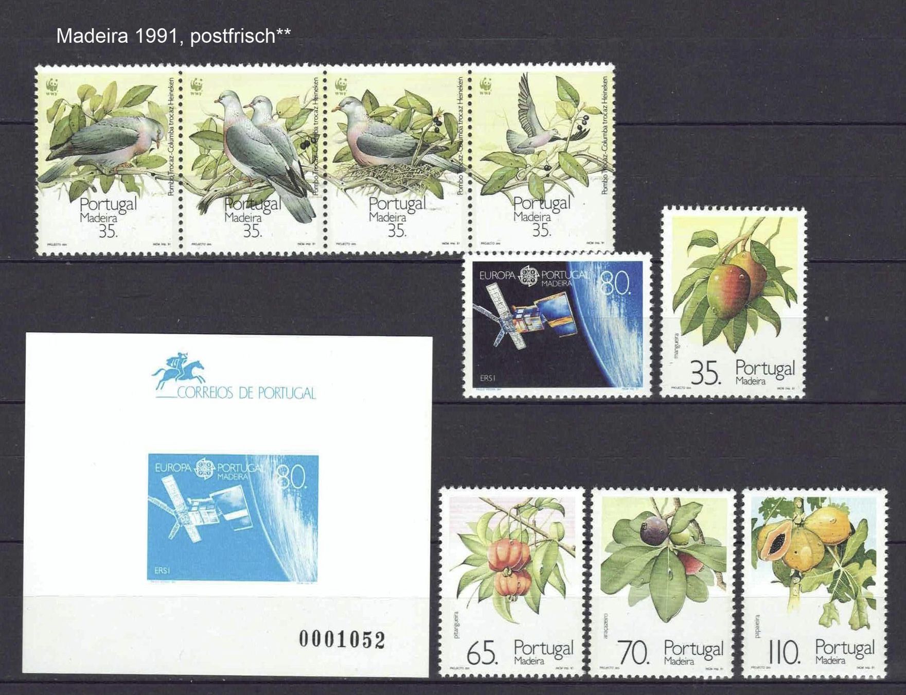 Alle Briefmarken: Madeira hübsches kl Los postfrisch** – Gebraucht aus Basel von Pfefferschootte