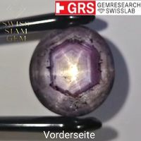 Seltenster 87 Karat Stern Rubin Star Ruby + GRS UNBEHANDELT 