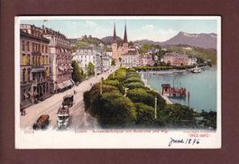 LUZERN - Schweizerhofquai - Tram - Hofkirche