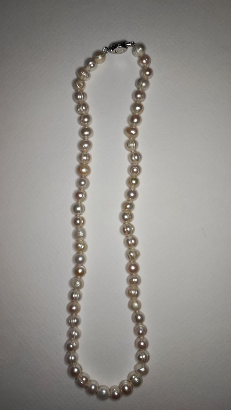 Ketten: Elegante Süsswasserperlenkette 925 Perlen – Neu (gemäss Beschreibung) aus Gstaad von Kunst1996 3