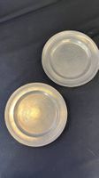 2 Zinn Teller, Vintage Deko, Durchmesser 15cm