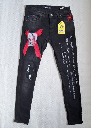 NEU! Schwarze X-Way Jeans Grösse 32/32 Slimfit
