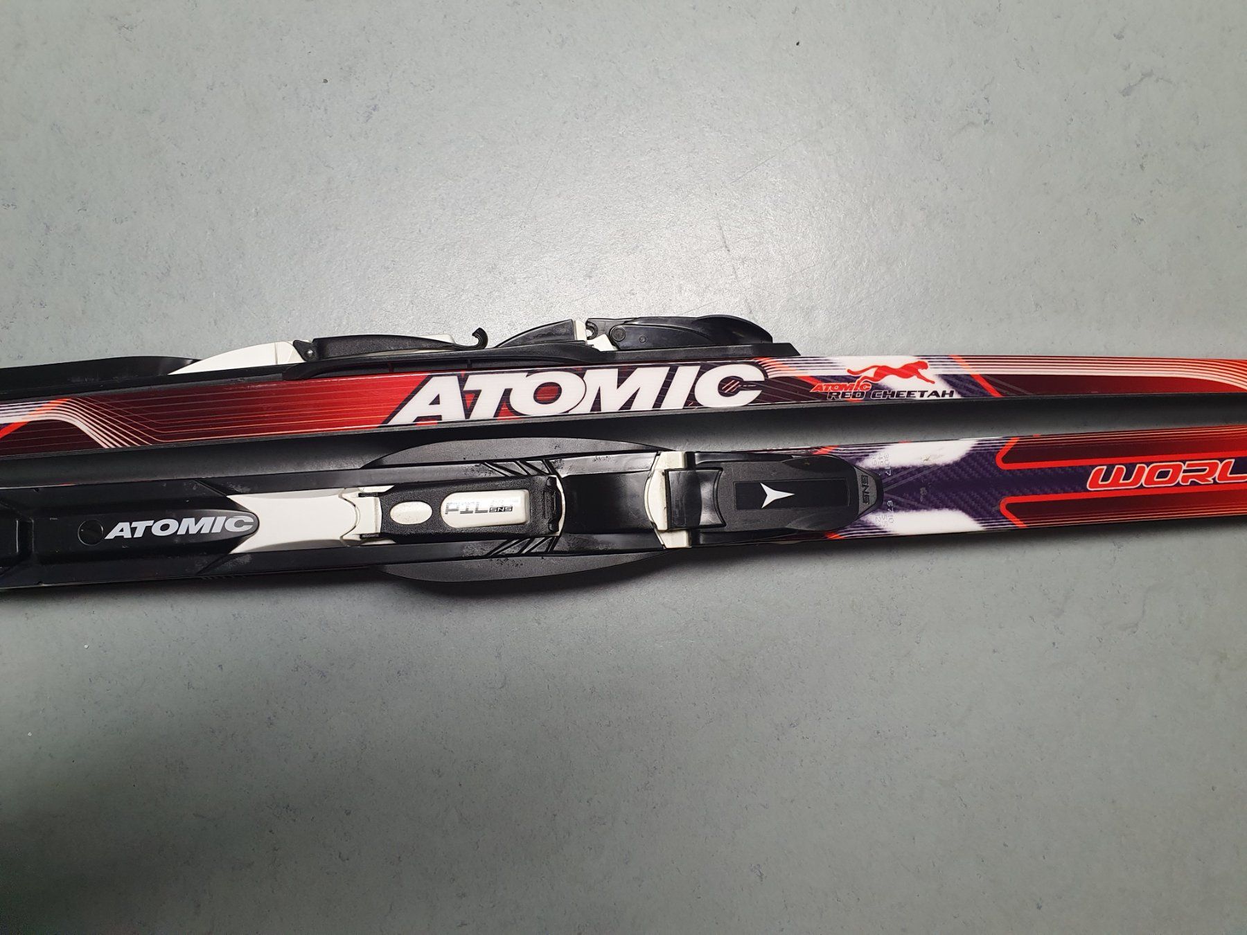 Atomic Sci: Atomic World Cup Red Cheetah light 173cm Skating Ski / SNS – Usato da Einsiedeln venduto da Salusa 1