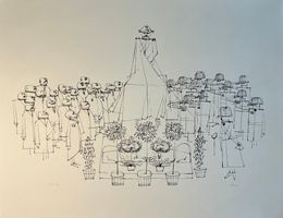 FLORA Paul (1922-2009) - Denkmalenthüllung - Lithographie