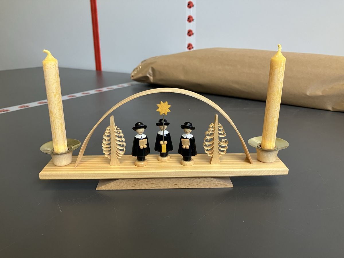 Tutte le decorazioni: Schwibbogen mit Kurrende, Erzgebirge – Usato da Aarburg venduto da Wendepunkt_Fundgrube