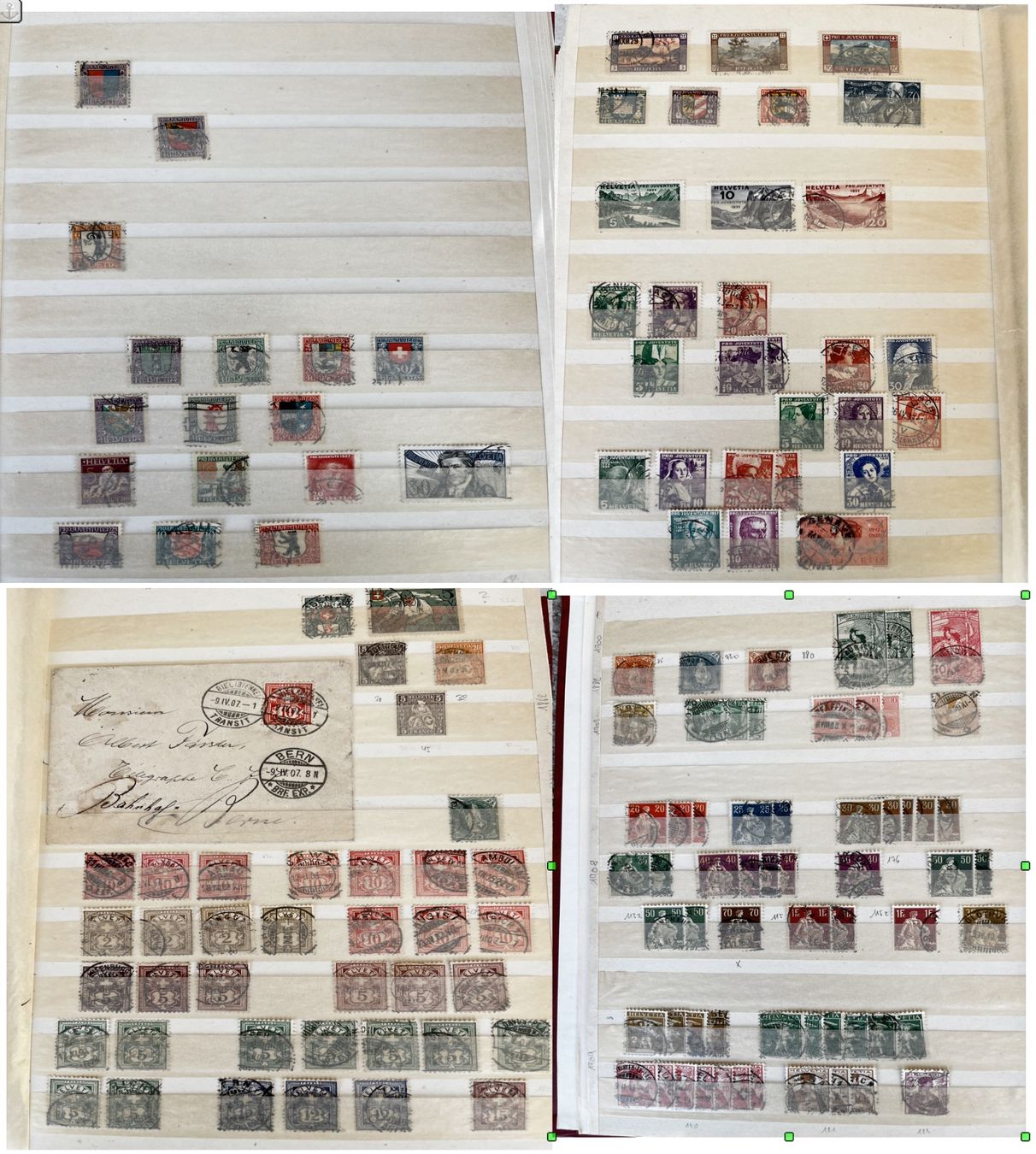 Lindner Alben: Briefmarkensammlung Schweiz – Gebraucht aus spiez von Tschanz 2