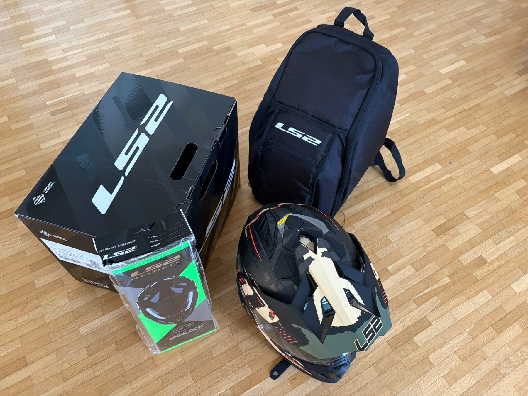 Caschi & visiere: LS2 MX701 Explorer C Extend Carbon Motocross Helm – Usato da Münchenbuchsee venduto da sidewinder72 1